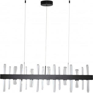 Lampa wisząca kryształowa Arctic LED 100cm czarna Step Into Design