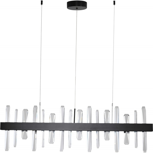 Lampa wisząca kryształowa Arctic LED 100cm czarna Step Into Design