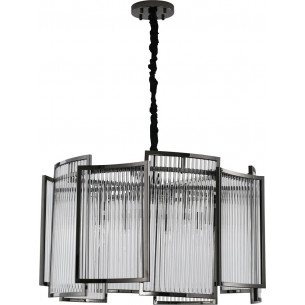 Imperio 80cm black crystal pendant lamp Step Into Design