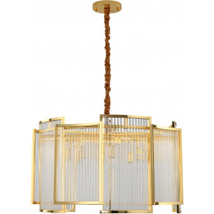 Imperio 80cm gold crystal pendant lamp Step Into Design