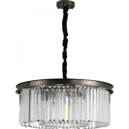 Lampa wisząca kryształowa Sparkle Round 60cm antracytowa Step Into Design