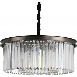 Lampa wisząca kryształowa Sparkle Round 60cm antracytowa Step Into Design 2