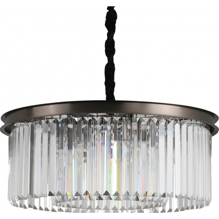 Lampa wisząca kryształowa Sparkle Round 60cm antracytowa Step Into Design