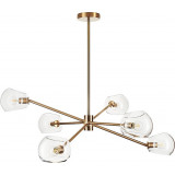 Cosmic VI 75cm transparent&gold designer glass ceiling lamp Step Into Design Cosmic VI 75cm transparent&gold designer glass ceiling lamp Step Into Design