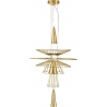 Lampa wisząca druciana designerska Susso 40cm złota Step Into Design