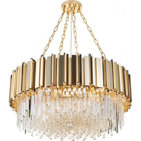 Lampa wisząca kryształowa glamour Rea 80cm złota Step Into Design