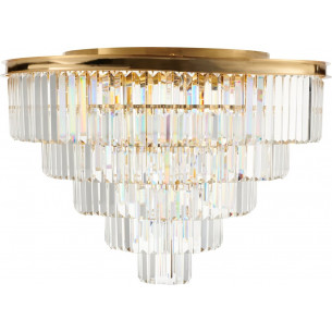 Splendore 80cm clear&amp;gold glamour crystal ceiling lamp Step Into Design