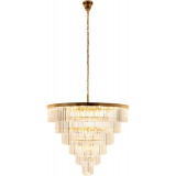 Splendore 100cm transparent&gold glamour crystal pendant lamp Step Into Design Splendore 100cm transparent&gold glamour crystal pendant lamp Step Into Design