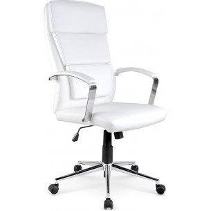 Aurelius white eco-leather office chair Halmar