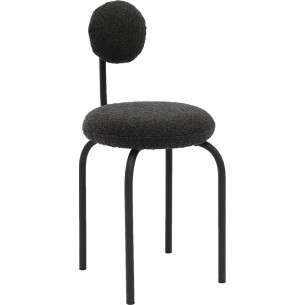 Object077 black boucle designer upholstered chair NG Design