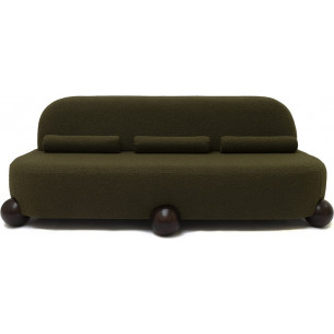 Object075 228cm olive green boucle designer upholstered sofa NG Design