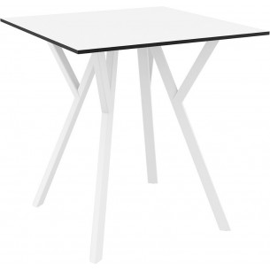 Max 70x70cm white square table Siesta