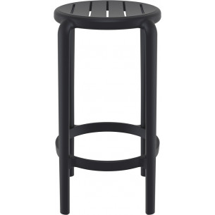 Tom Bar 65cm black plastic bar stool Siesta 2