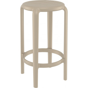 Tom Bar 65cm coffee plastic bar stool Siesta