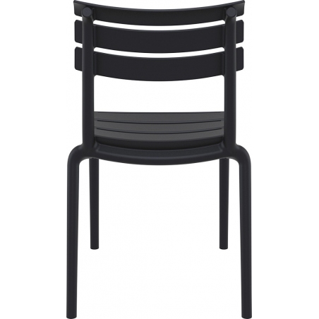 Krzesło plastikowe ogrodowe Helen czarne Siesta na taras i balkon