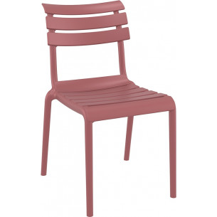 Helen pink-red plastic garden chair Siesta