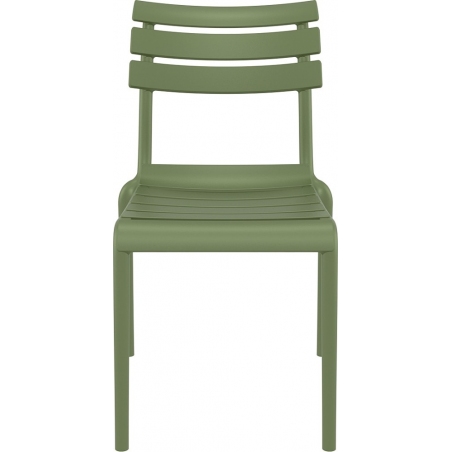 Krzesło plastikowe ogrodowe Helen oliwkowe Siesta na taras i balkon