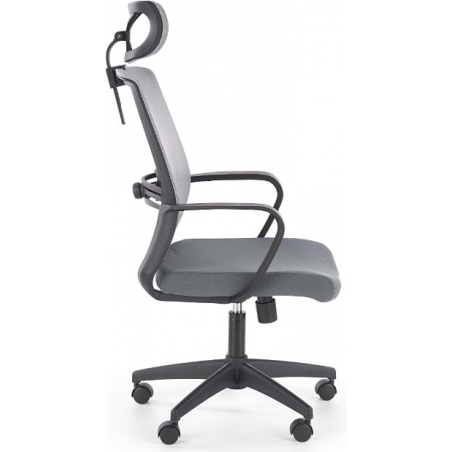 Arsen grey mesh office chair with headrest Halmar
