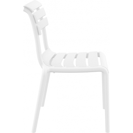 Krzesło plastikowe ogrodowe Helen białe Siesta na taras i balkon
