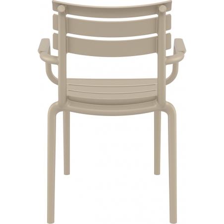 Krzesło ogrodowe z tworzywa Paris kawowe Siesta