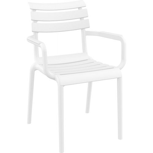 Krzesło ogrodowe z tworzywa Paris białe Siesta na taras i balkon