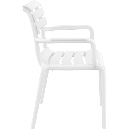 Krzesło ogrodowe z tworzywa Paris białe Siesta na taras i balkon