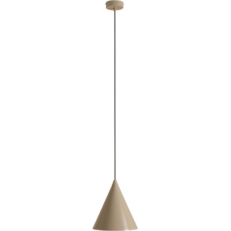Lampa wisząca stożek Form 24cm beżowa Aldex