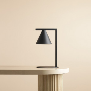 Form black cone desk lamp Aldex