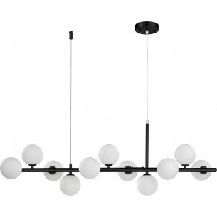 Mini Moon 100cm white&amp;black designer glass balls pendant lamp Step Into Design