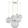 Cadix VII 200cm transparent&amp;gold glass spheres decorative pendant lamp TK Lighting