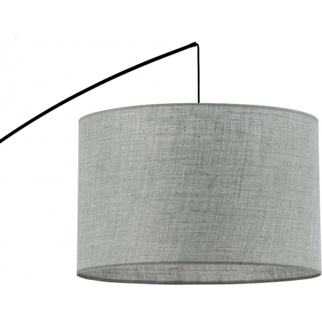 Stylowa Lampa podłogowa łukowa z abażurem Moby zielona TK Lighting do salonu i sypialni