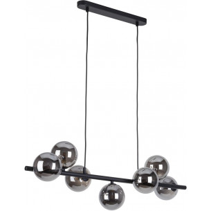 Ester VII 90cm graphite&amp;black glass balls long pendant lamp TK Lighting