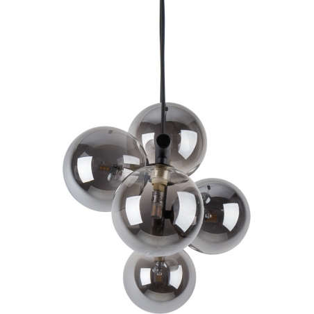Lampa wisząca podłużna szklane kule Estera V 63cm grafit/czarny TK Lighting