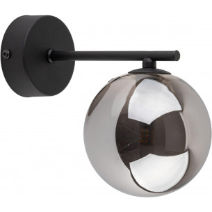 Estera graphite&amp;black glamour glass wall lamp TK Lighting