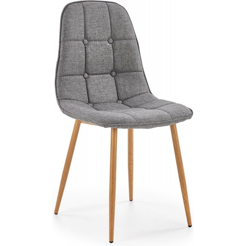 K316 grey quilted upholstered chair Halmar