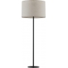 Stylowa Lampa podłogowa z abażurem Winston 60cm szaro-beżowa TK Lighting do salonu i sypialni