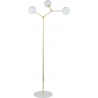 Stylowa Lampa podłogowa 3 szklane kule Fairy biało-złota TK Lighting do salonu i sypialni