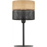 Nicol black&wood loft table lamp TK Lighting