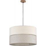 Eco 50cm grey&amp;beige pendant lamp with shade TK Lighting