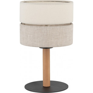 Eco grey&beige bedside lamp with lampshade TK Lighting