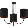 Torens III 57cm black chandelier with shades TK Lighting