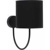 Torens black wall lamp with shade TK Lighting