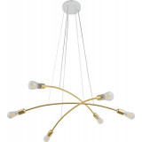 Helix 90cm gold gloss glamour "stick" 6-light pendant lamp TK Lighting