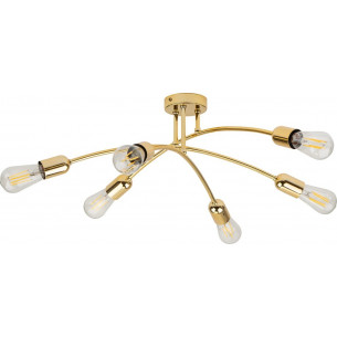 Helix 62cm glossy gold glamour "stick" 6-light ceiling lamp TK Lighting