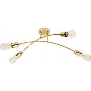 Helix 62cm glossy gold glamour "stick" 4-light ceiling lamp TK Lighting