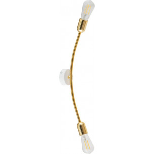 Helix white&amp;gold double glamour wall lamp TK Lighting