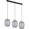 Delta 84cm graphite triple glass pendant lamp on strip TK Lighting