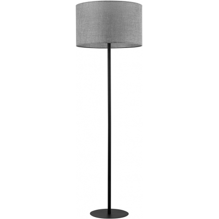 Stylowa Lampa podłogowa z abażurem Earth 50cm szaro-grafitowa TK Lighting do salonu i sypialni