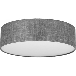 Earth 60cm grey&amp;graphite round ceiling lamp with shade TK Lighting