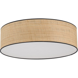 Liberia 60cm straw boho round ceiling lamp TK Lighting